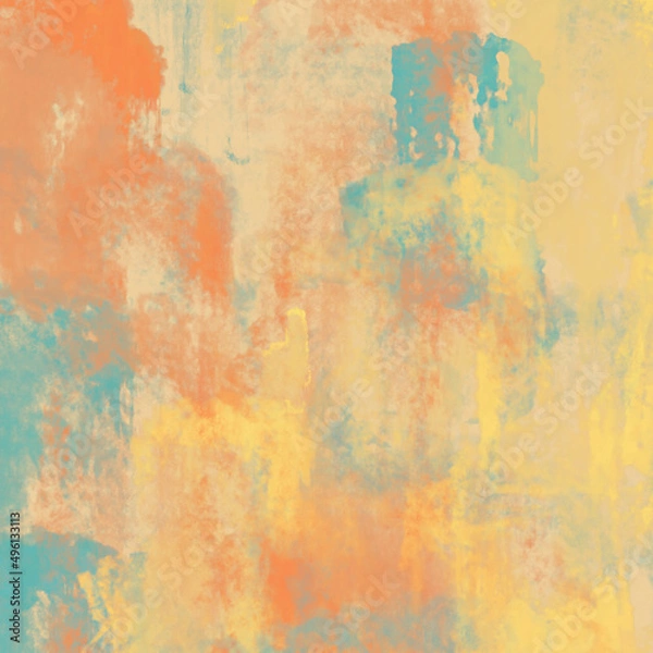 Fototapeta Summer. Abstract painting color texture. Modern futuristic pattern. Dynamic bright vibrant background. Fractal artwork for creative graphic design