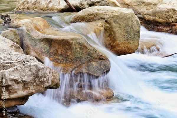 Obraz waterfall in winter
