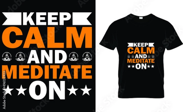 Fototapeta Keep calm and meditate on