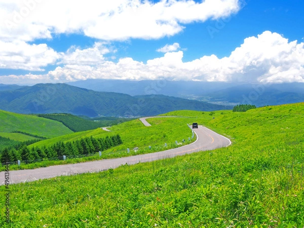 Obraz 高原のドライブルート(霧ヶ峰)_改良版