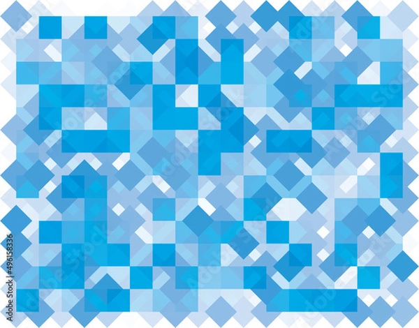 Obraz 背景　パターン　ランダム　ブルー　シンプル