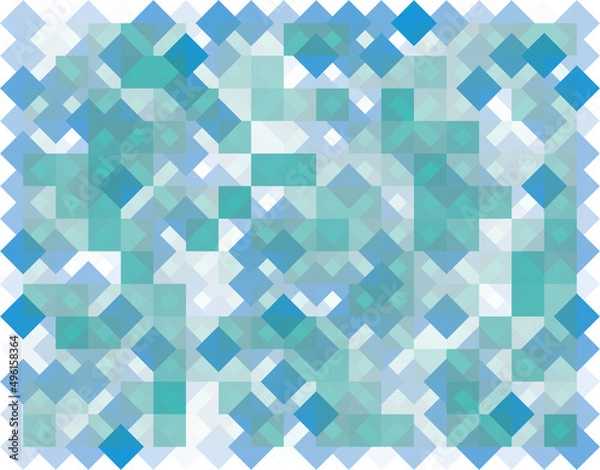 Obraz 背景　パターン　ランダム　ブルー　シームレス