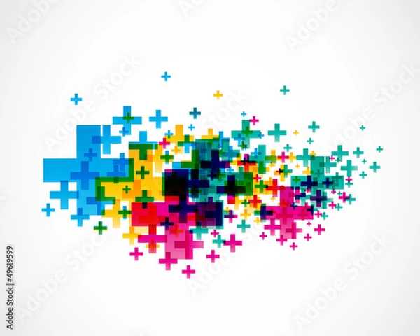 Obraz colorful positive background