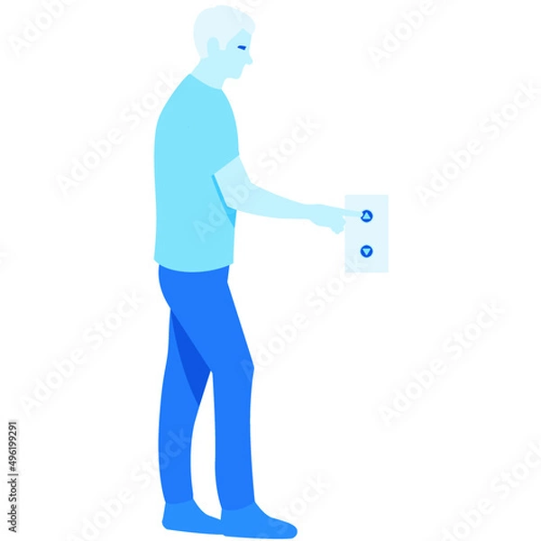 Fototapeta Llamada de elevador