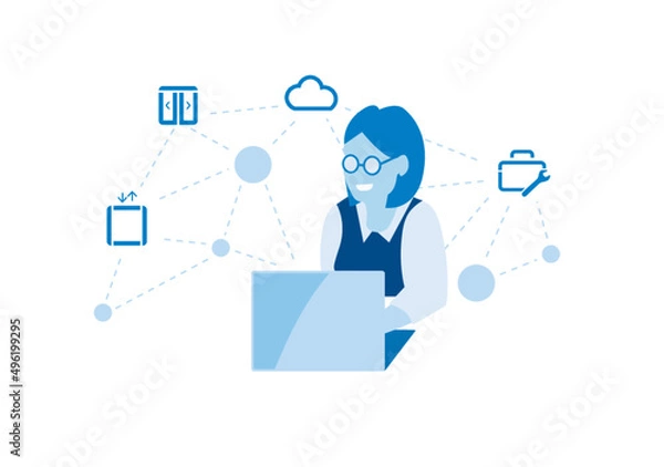 Fototapeta Computación