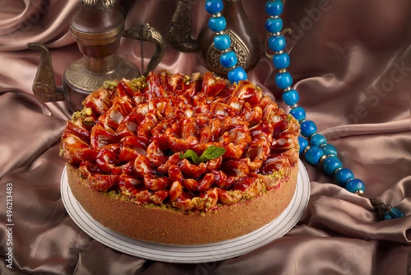 Obraz Saudi cheesecake & dates