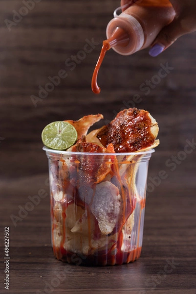 Obraz potato chips with chili