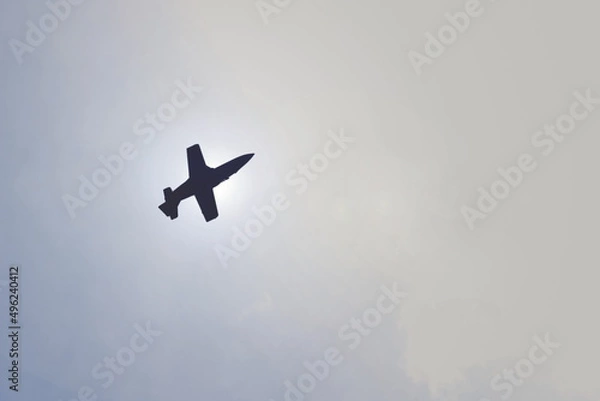 Obraz Airplanes performing an aerial acrobatics exhibition,	