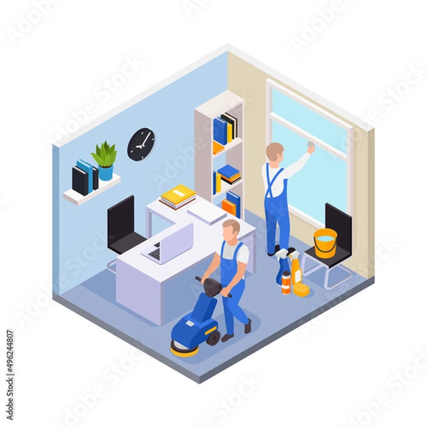 Fototapeta Cleaning Service Composition