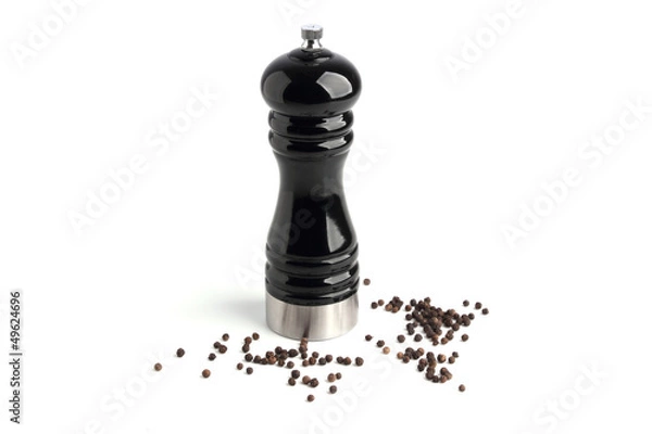 Fototapeta Mill for pepper on a white background