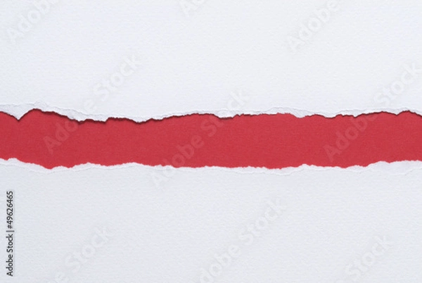 Obraz White ripped paper