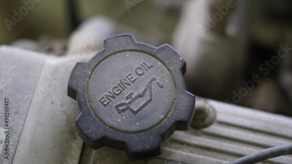 Obraz close up of an engine oil