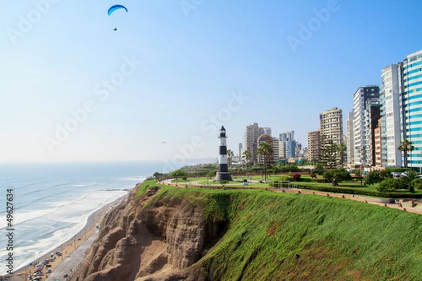 Obraz Krajobrazy miast Miraflores w Limie Peru