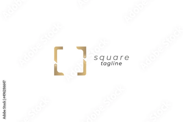 Fototapeta teach square logo