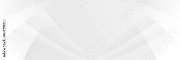 Fototapeta Modern white and grey background design technology decoration architecture futuristic concept for web layout poster banner