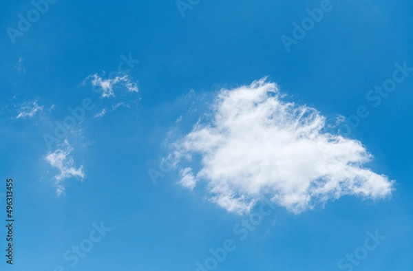 Obraz Blue sky with white cloud background