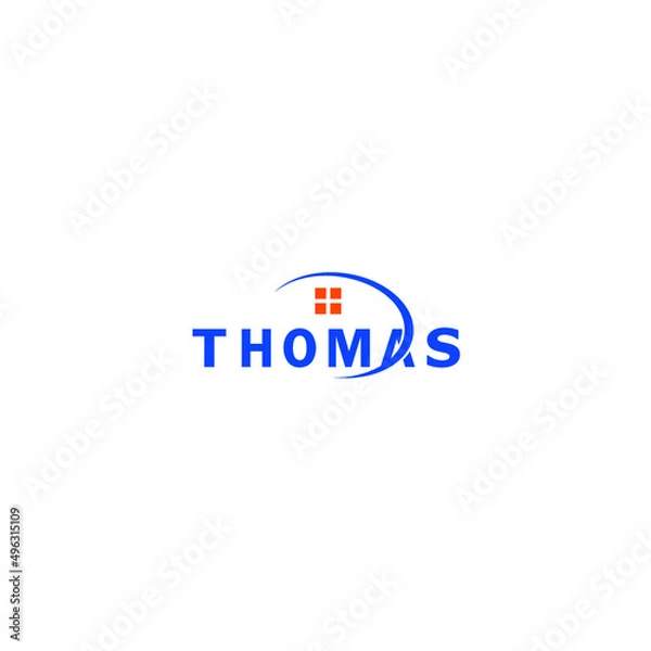 Obraz thomas house icon logo vector