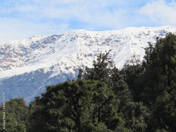 Fototapeta snow covered mountains
