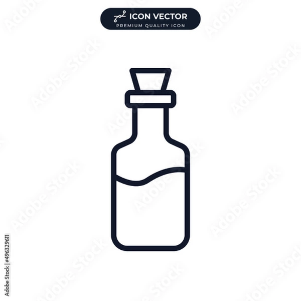 Fototapeta oil bottle icon symbol template for graphic and web design collection logo vector illustration