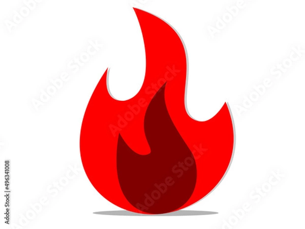 Obraz flaming fire vector illustration