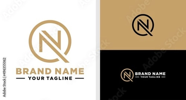 Obraz NQ LOGO MONOGRAM LUXURY EDITABLE