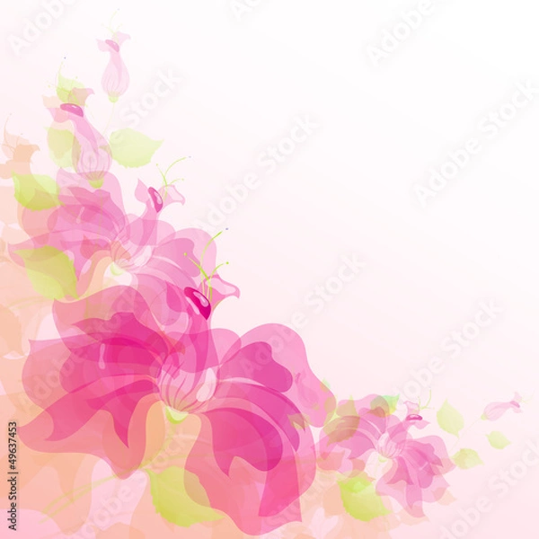 Obraz flower card vector