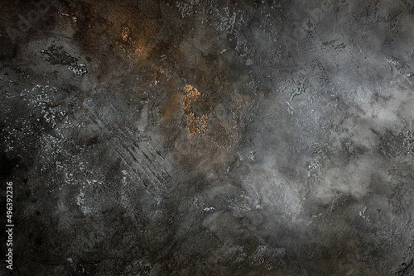 Obraz Abstract black textured background with scratches