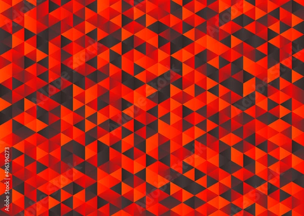 Obraz Triangle red gray black abstract geometric gradient background