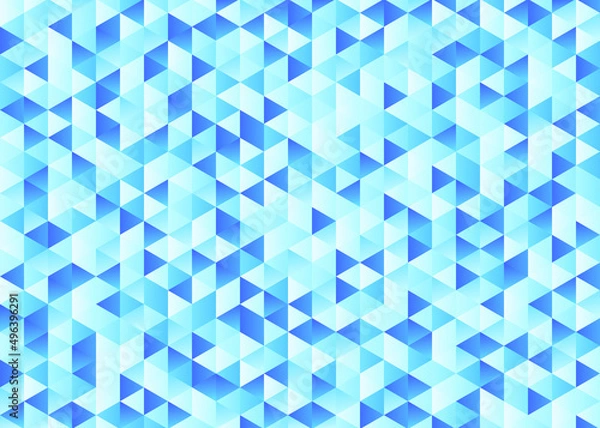 Obraz Triangle blue lightblue darkblue abstract geometric gradient background