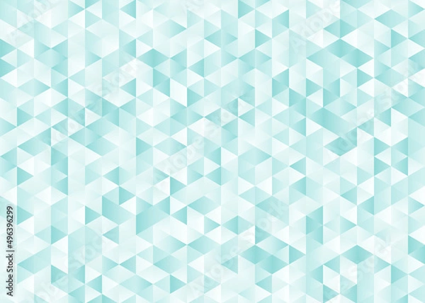 Obraz Triangle lightblue white abstract geometric gradient background