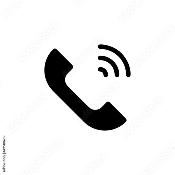 Fototapeta Telephone vector icon