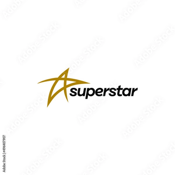 Obraz star logo with modern and trendy design for brand identity