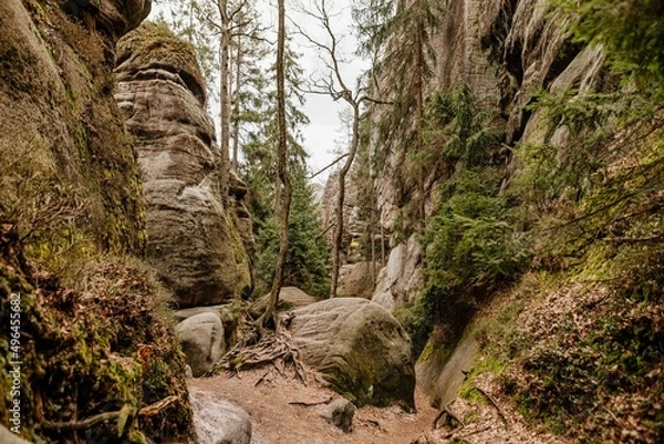 Obraz Skalne Miasto lekko ośnieżone