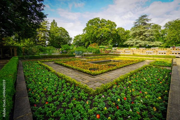 Obraz garden with flowers