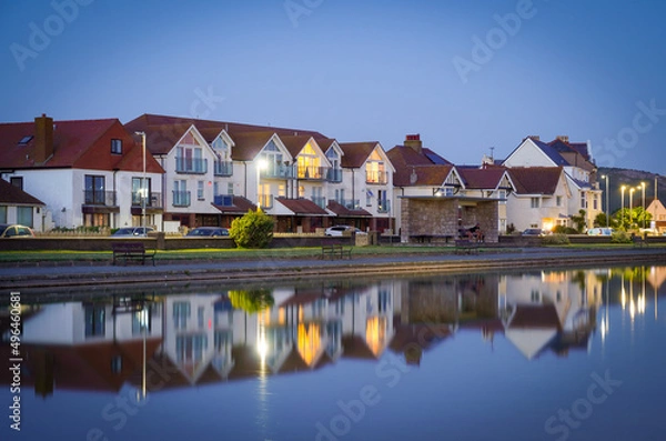 Obraz houses on the river