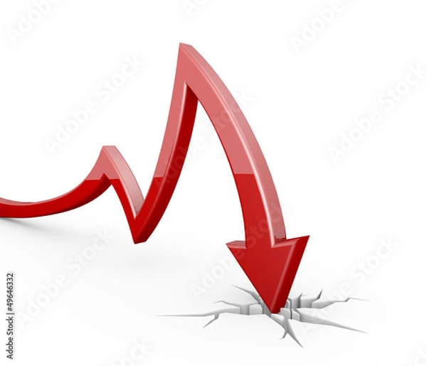 Obraz 3D Arrow - Collapse