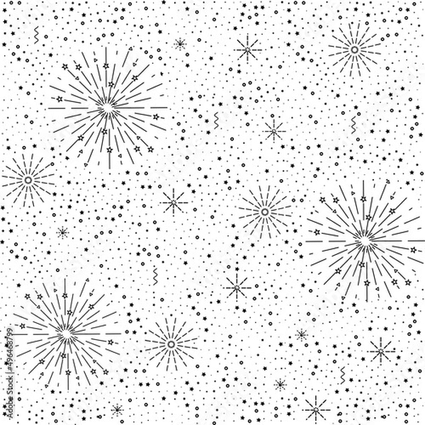 Fototapeta Geometric Abstract Decorative Seamless Pattern Background