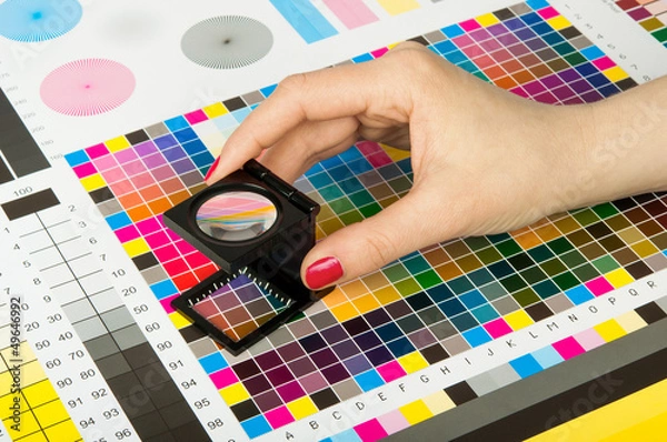 Obraz Color management in print production