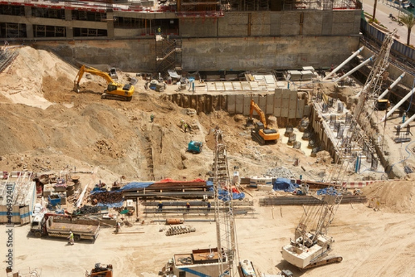 Fototapeta Building construction Ground Industry Engineering