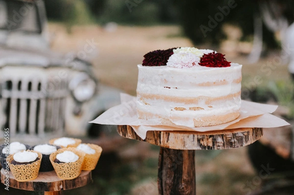 Obraz Naked Wedding Cake