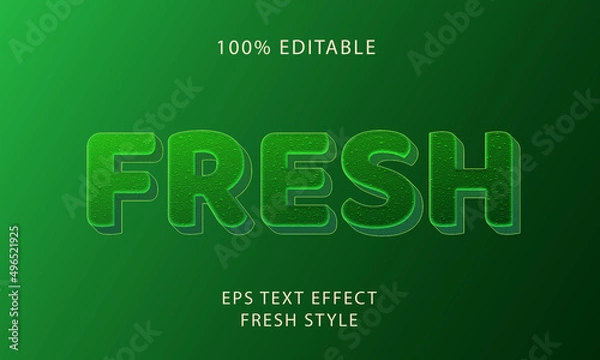 Fototapeta Fresh Editable Text Style Effect	