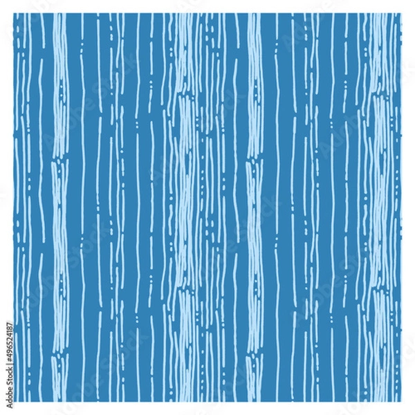 Fototapeta Seamless pattern of vertical blue lines. Repeating texture.