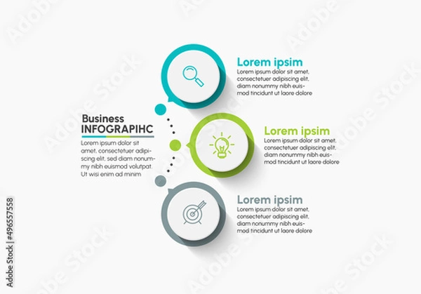Obraz Business data visualization. timeline infographic icons designed for abstract background template milestone element modern diagram process technology digital marketing data presentation chart Vector