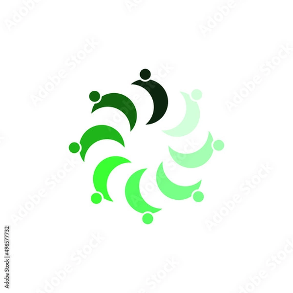 Obraz people comunity logo simple modern