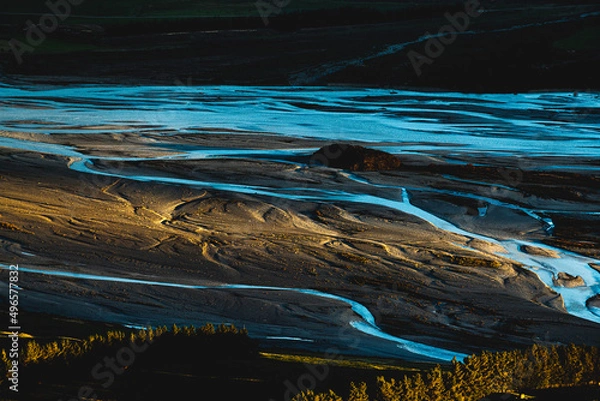 Fototapeta River patterns in landscape