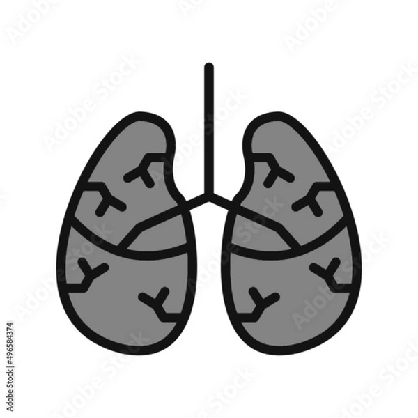 Fototapeta Lungs Icon