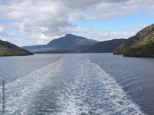 Fototapeta lake and mountains