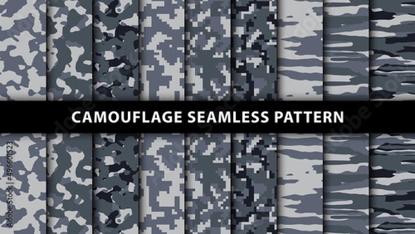Obraz Military and army camouflage seamless pattern