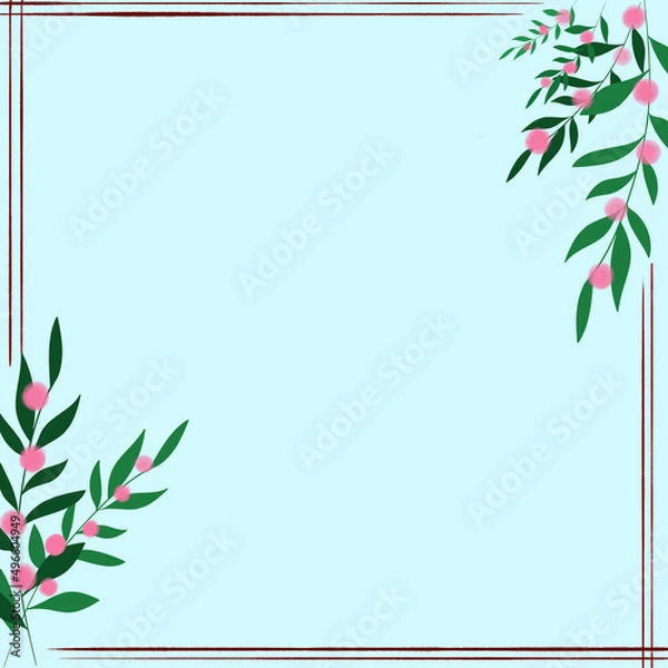 Fototapeta 植物のフレーム