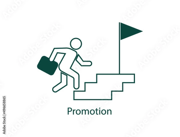 Fototapeta promotion line icon vector illustration 